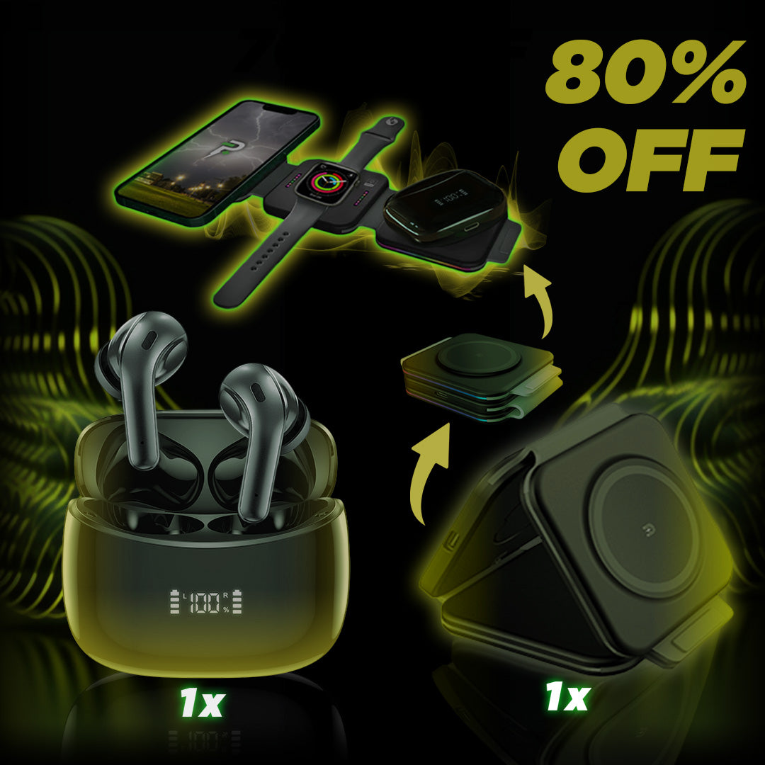 Wireless Charge Buds Bundle - Black Friday