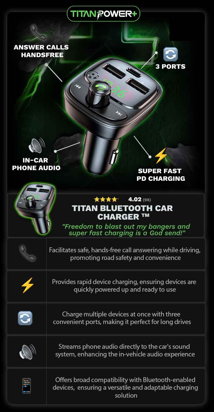 Titan Bluetooth Car Charger