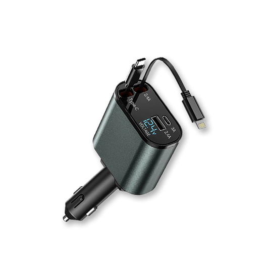 4-in-1 Retractable Car Charger™