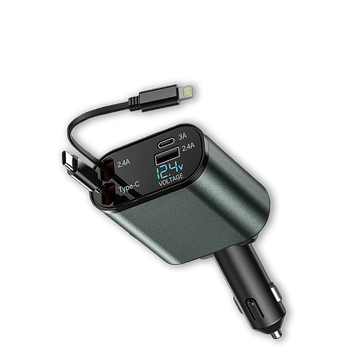 4-in-1 Retractable Car Charger™