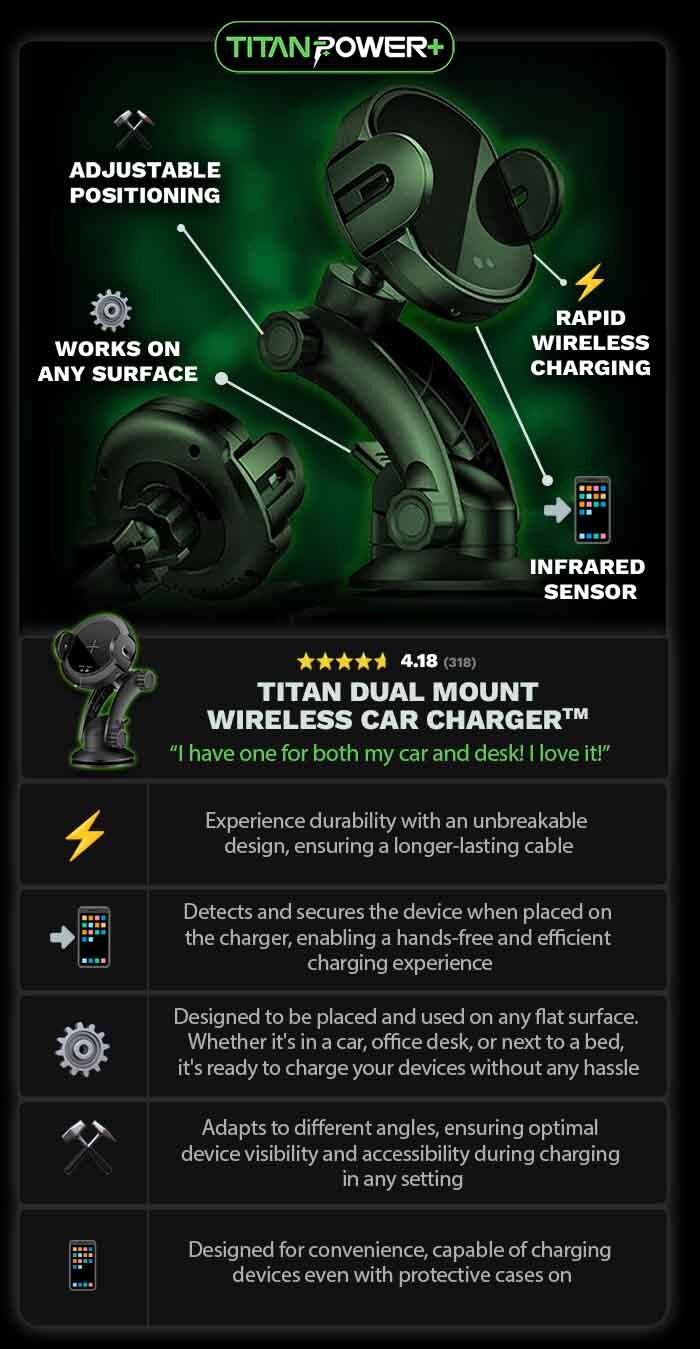 Titan Wireless Car Charger