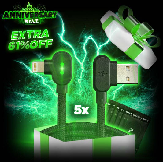 Titan Smart Cable™ (5x Pack) - 61% OFF